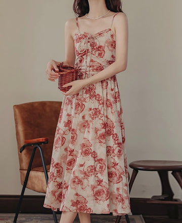 Floral Cami Dress & Cardigan Set